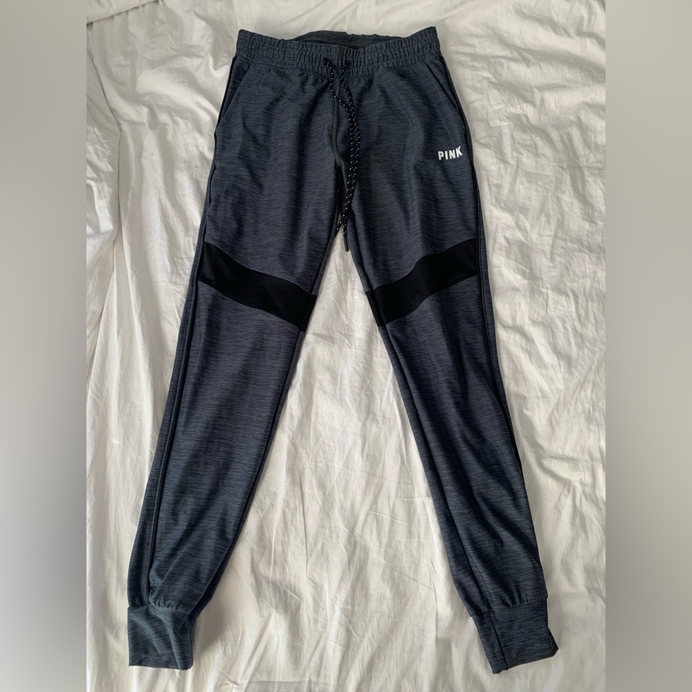 BRAND NEW Pink Gray Heathered Sweatpants Size S